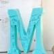 Decorative Wooden Letter: Stand Alone Baby Nursery letter M - Decorative wall letter - Cake Topper Letter - Wedding Reception Decor Ideas