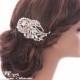 Crystal bridal hair comb, ROSE GOLD Rhinestone hair comb, Crystal hair piece, Wedding hair comb vintage, Wedding hair accessories 5190RG