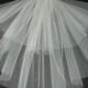 Designer Cream Wedding Veil Any Length Crystal Diamante All Over LBV151 LBVeils UK