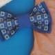 Navblu Men's bowtie Embroidered bow tie Navy blue pretied bowtie Pajarita azul marino Marinblå fluga Laço azul marinho Marineblau Fliege