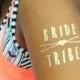 Bride Tribe Gold Temporary Tattoo, Individually Packaged Party Favors, Flash Tattoo, Gold Tattoo, Metallic Tattoo, Bride Tattoo Available