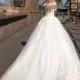 Short Sleeve Lace Vintage Princess Wedding Dresses
