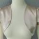 Champagne Color  Satin Bolero Shrug Made to Order All Sizes 16 Colors Available