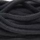 Black cotton rope 7 mm 100% cotton cord with filling Raw for crafts Vegan cord for jewelry DIY jewelry Braiding cord Drawstring rope