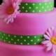 Bridal Shower Pink Gerber Daisy Cake – Bardstown, KY