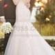 Essense Of Australia Fit And Flare Wedding Dress With Low-Cut Back Style D2147