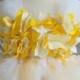 Gorgeous Flower Girl Tutu Dress, Photo Prop, in Ivory  and Yellow, Hydrangea Flower Top