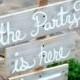 Wedding Signs Cursive Rustic Wedding. Shabby Wedding. Country Wedding Signs. Directional Arrow Signs. Road Signs. With Stake
