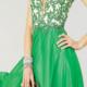 Open Back Ruched Sleeveless Green Red V-neck Chiffon Blue Floor Length