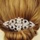 Victorian Style Bridal Hair Comb, Rhinestone & Pearl Wedding Bridal Comb, Vintage Wedding Hair Accessories, Crystal Hair Comb, BEATRICE