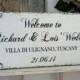 Wedding Sign, WELCOME to OUR WEDDING, Bride and Groom Signs, Mr. and Mrs. Signs, 12 x 24