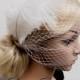 Bridal Veil, Wedding Veil, Bridal Comb, Face Veil, Birdcage Veil, mini veil, Blusher veil, Vintage Flower Fascinator, Head pieceHB110
