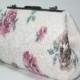 Wedding roses clutch , Purse bag for special occasion, Ivory wedding felted merino wool clutch