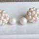 Double sided earring white jacket two in one earring double stud earring cluster double pearl earring front back earring two sided earring