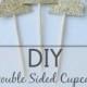 Do It Yourself Double Sided Cupcake Toppers