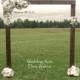 Rustic Wedding Arch With Large Platform Stands/For Indoor or Outdoor Weddings/Dark Walnut:Item# DWA-5425