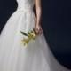 Illusion Neckline Lace Appliques A-line Wedding Dress