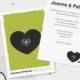 Music Lovers Wedding Invitation and RSVP card-Printable, Digital Download