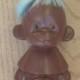 Vintage Soviet monkey made in USSR plastic lucky monkey year 2016 character home childroom decor retro collectible toy baby doll hat 80s