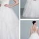 Short Sleeves Scoop Neckline Ball Gown Wedding Dress