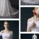 Off-the-shoulder Half Sleeves Lace Appliques A-line Wedding Dress