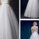 Short Sleeves Illusion High Neckline A-line Wedding Dress