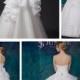 Strapless Beaded Bodice A-line Wedding Dress