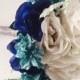 Beautiful wedding bouquet. Blue wedding bouquet. Wedding bouquet, bridal bouquet, mint wedding bouquet, Keepsake bouquet; bride bouquet