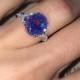 Natural Black Opal Ring 18k White Gold & Genuine Diamonds RARE Coober Pedy Mine Black Opal Triplet Fashion Birthstone Anniversary Ring