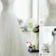 H1553 Beautiful illusion lace bateau neck tulle wedding dress