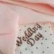 Wedding Day Neck Tie in Textured Blush Pink