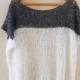 Oversized knit top, Linen top,  Summer shirt, Knit Linen T- shirt, Loose top, Eco linen top, Natural fibers