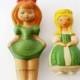 Two Cute Little Princess Soviet Toy Squeaker Rubber Doll Toys Collectible Rubber Toys Children's Toy  Old Toys Gift For Kids For Children