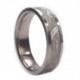 Meteorite Ring, Titanium Meteorite Wedding Band, Men's Meteorite Ring, 6 mm Meteorite, Total Ring width 9 mm