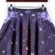 Star Hot Digital Printing And Purple Star Skirts Skt1192