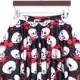 Digital Printing Drops Of Blood Skull Skirts Pleated Skirt Skt1181