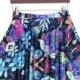 Star Womens Boutique Digital Printing Pleated Skirt Skt1170