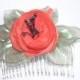 Romantic Floral Comb, Bridal comb, Bridesmaid comb, Wedding comb, Floral headpiece, Wedding, Flowers, Spring Summer Gift