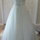 H1552 sparkly beading sweetheart neck tulle wedding dress