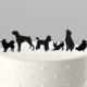 Add a Pet - Dog Silhouette Cake Topper, Cupcake Topper Acrylic Cake Topper [CTpd]