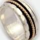 Unisex Spinner Ring, Silver Spinner Ring, Gold Spinner Ring, Spinner Ring, Spinning Ring, Worry Ring, Fidget Ring, Meditation Ring DR2004GF