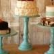 One Rustic Tall Pedestal Serving Cake Stands - Set Of 1 - Any Color
