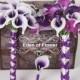 Real Touch PU Calla Lilies for Purple Wedding Bridal Bouquet Home Decoration Centerpieces, picasso, light purple, dark purple