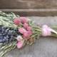 Rustic chic Lavender wedding bouquet, dried lavender, dried flowers, bridal bouquet, bridesmaid bouquet
