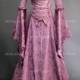 Purple Fantasy Velvet Medieval Gown