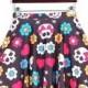 Hot Selling Digital Printing Star Skull Skirts Pleated Skirt Skt1156