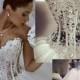 White ivory Lace Bridal Gown beach Wedding Dress Custom Size 6 8 10 12 14 16 18