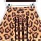 Summer Hot Sexy Leopard Pleated Digital Printing Skirts Skt1131