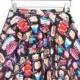 Hot Digital Printing Cartoon American Food Pleated Skirts Big Skirt Skt1125