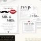 Fun Wedding Invitation Template, Quirky Fun Wedding Invitation Printable